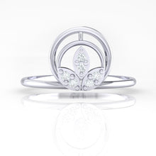 Load image into Gallery viewer, 18Kt white gold real diamond ring by diamtrendz