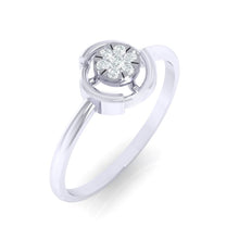 Load image into Gallery viewer, 18Kt white gold real diamond ring by diamtrendz