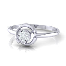 Load image into Gallery viewer, 18Kt white gold real diamond ring by diamtrendz