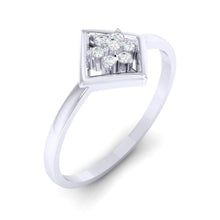 Load image into Gallery viewer, 18Kt white gold real diamond ring by diamtrendz