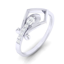 Load image into Gallery viewer, 18Kt white gold real diamond ring by diamtrendz