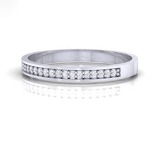 Load image into Gallery viewer, 18Kt white gold band diamond ring by diamtrendz