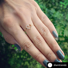 Load image into Gallery viewer, 18Kt Gold Natural Diamond Ring - Heart