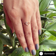 Load image into Gallery viewer, 18Kt Gold Natural Diamond Ring - Heart