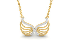 Load image into Gallery viewer, 18Kt gold real diamond pendant by diamtrendz