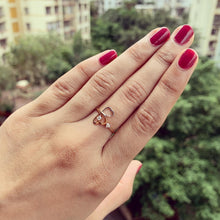 Load image into Gallery viewer, 18Kt Gold Natural Diamond Ring - Heart