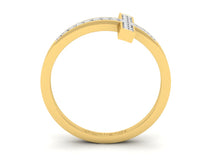 Load image into Gallery viewer, 18Kt gold cross diamond ring by diamtrendz