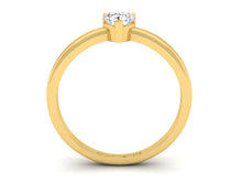 Load image into Gallery viewer, 18Kt gold heart diamond ring by diamtrendz