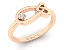 Load image into Gallery viewer, 18Kt rose gold infinity diamond ring by diamtrendz