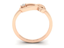 Load image into Gallery viewer, 18Kt rose gold infinity diamond ring by diamtrendz