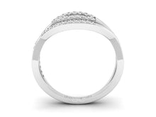 Load image into Gallery viewer, 18Kt white gold real diamond ring by diamtrendz