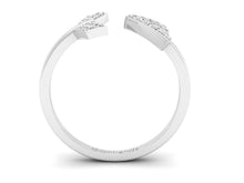 Load image into Gallery viewer, 18Kt white gold arrow diamond ring by diamtrendz