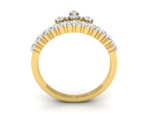 Load image into Gallery viewer, 18Kt gold crown diamond ring by diamtrendz