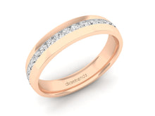 Load image into Gallery viewer, 18Kt rose gold band diamond ring by diamtrendz