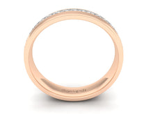 Load image into Gallery viewer, 18Kt rose gold band diamond ring by diamtrendz