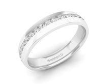 Load image into Gallery viewer, 18Kt white gold band diamond ring by diamtrendz