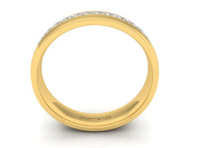 Load image into Gallery viewer, 18Kt gold band diamond ring by diamtrendz