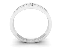 Load image into Gallery viewer, 18Kt white gold band diamond ring by diamtrendz