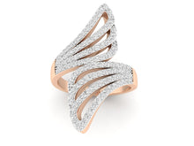 Load image into Gallery viewer, 18Kt rose gold real diamond ring by diamtrendz