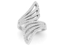 Load image into Gallery viewer, 18Kt white gold real diamond ring by diamtrendz