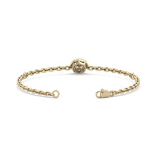 Load image into Gallery viewer, gold chain diamond bracelet