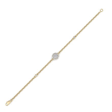 Load image into Gallery viewer, gold chain diamond bracelet