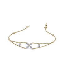 Load image into Gallery viewer, gold chain diamond bracelet