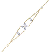 Load image into Gallery viewer, gold chain diamond bracelet