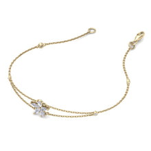 Load image into Gallery viewer, gold chain diamond bracelet