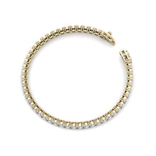 Load image into Gallery viewer, gold tennis diamond bracelet