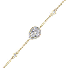 Load image into Gallery viewer, gold chain diamond bracelet