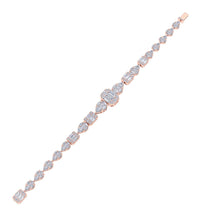 Load image into Gallery viewer, rose gold designer diamond bracelet