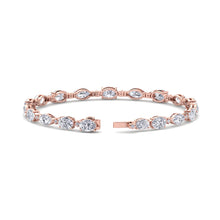 Load image into Gallery viewer, rose gold designer diamond bracelet