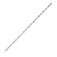 Load image into Gallery viewer, rose gold designer diamond bracelet