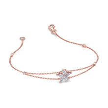 Load image into Gallery viewer, rose gold chain diamond bracelet