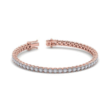 Load image into Gallery viewer, rose gold tennis diamond bracelet