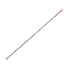 Load image into Gallery viewer, rose gold tennis diamond bracelet
