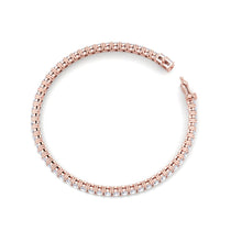 Load image into Gallery viewer, rose gold tennis diamond bracelet