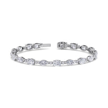 Load image into Gallery viewer, white gold designer diamond bracelet