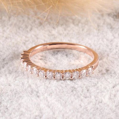 10Kt Rose Gold Eternity Diamond ring by diamtrendz