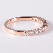 Load image into Gallery viewer, 10Kt Rose Gold Eternity Diamond ring by diamtrendz
