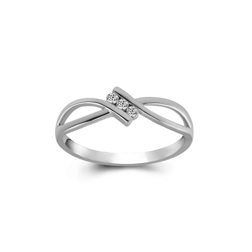 10Kt White Gold Diamond ring by diamtrendz