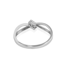 Load image into Gallery viewer, 10Kt White Gold Diamond ring by diamtrendz
