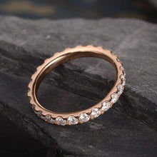 Load image into Gallery viewer, 14Kt Rose gold designer Full Eternity Natural diamond Band ring by diamtrendz
