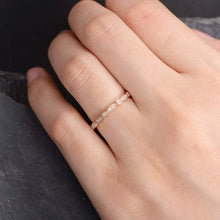 Load image into Gallery viewer, 14Kt Rose gold designer Marquise Shape Half Eternity diamond ring by diamtrendz
