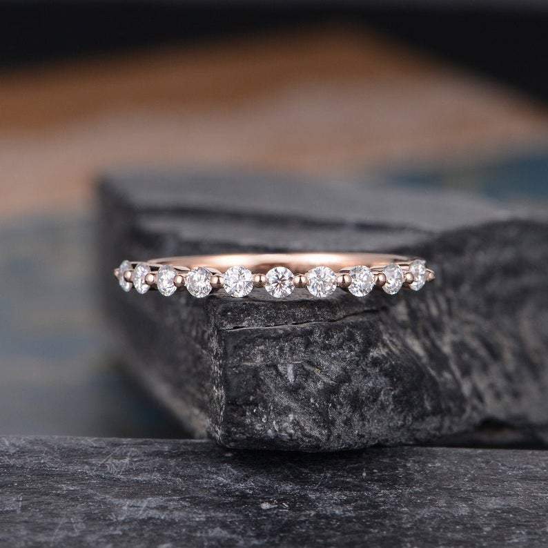 14Kt Rose Gold Designer Diamond Ring by Diamtrendz
