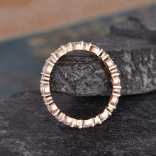 Load image into Gallery viewer, 14Kt Rose gold designer Full Eternity Marquise Cut Natural diamond Band ring by diamtrendz
