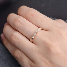 Load image into Gallery viewer, 14Kt Rose gold designer Bezel Setting Full Eternity Infinity Marquise Cut Natural diamond Band ring by diamtrendz
