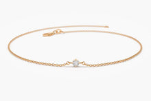 Load image into Gallery viewer, 14Kt Rose Gold Natural Diamond Charm Bracelet
