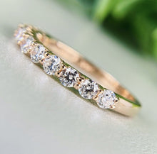 Load image into Gallery viewer, 14Kt Rose Gold Eternity Band Diamond ring by diamtrendz
